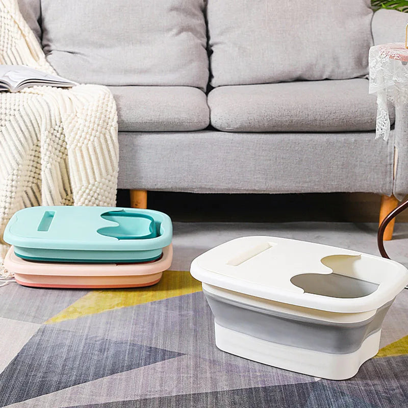 Foldable Footbath Massage Bucket Soaking Bucket Folding Basin Spa Foot Bath Bucket Household Sauna Bathtub Pedicure Bath Bathtub