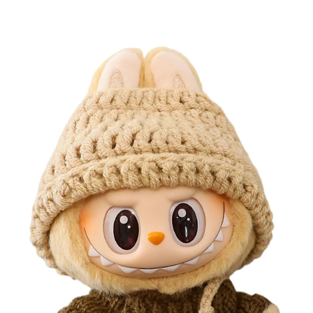 17cm Cute Mini Plush Doll's Clothes Outfit Accessories For Korea Kpop Exo Labubu V1 V2 Idol Doll Sitting Party Clothing DIY Gift