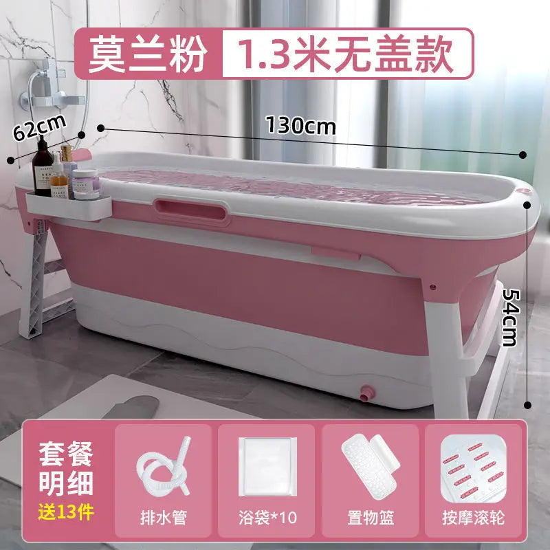 Bath Bucket Adult Foldable Bathtub Adult Bath Basin Whole Body Sweat Thickened Large Sitting and Lying Down Household Artifact