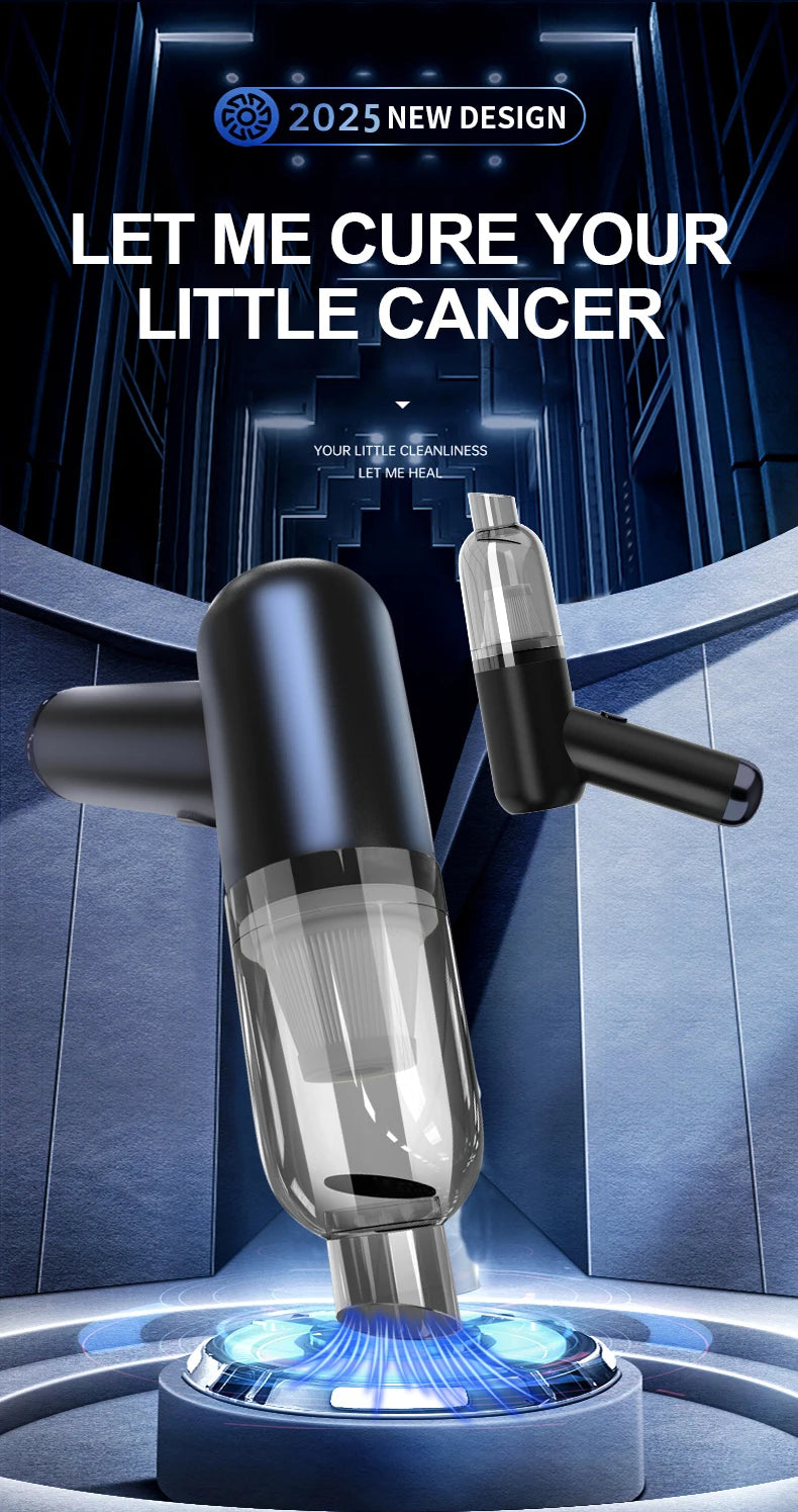 Car Wireless Vacuum Cleaner Handheld High-Power Vacuum Cleaner Portable Portable Small Vacuum Cleaner For Multi Purpose