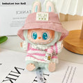 17cm Labubu I II Idol Dolls Cute Mini Plush Doll'S Clothes Korea Kpop Exo Idol Dolls Overalls Clothing DIY Accessories Gifts