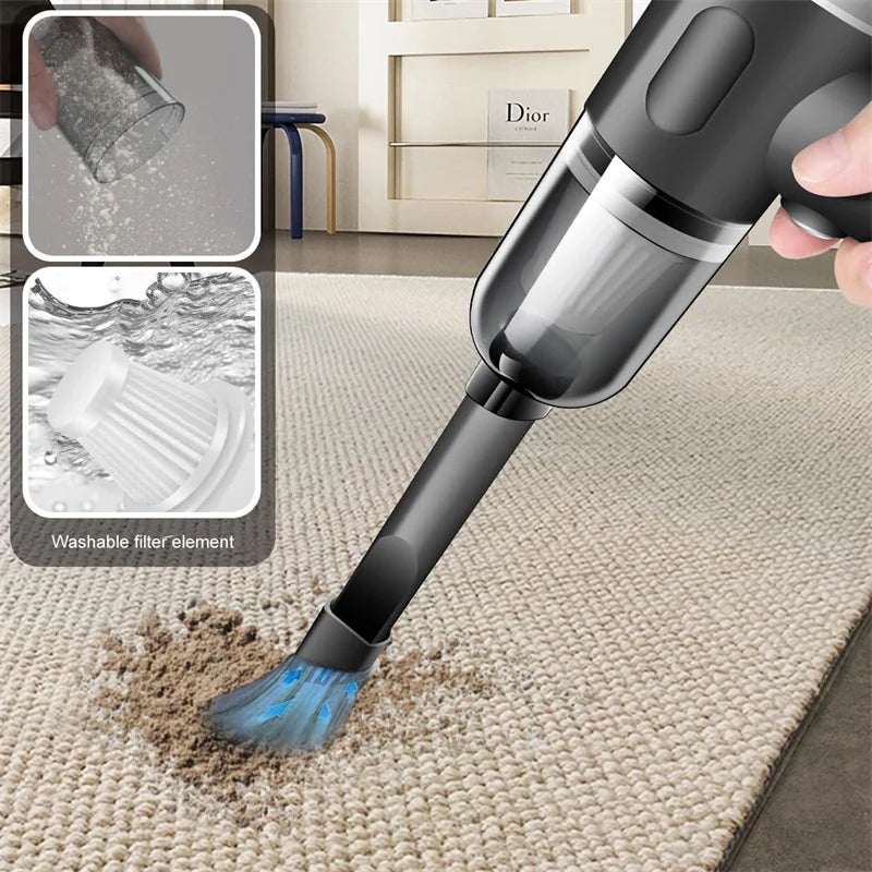 1pcs Wireless Handheld Multi Functional Household Use Car Vacuum Cleaner High Power Rechargeable Household Mini Vacuum Cleaner