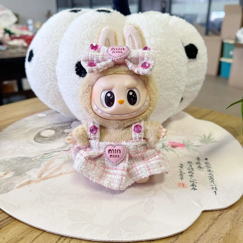 17cm Mini Plush Doll'S Clothes Outfit Accessories For Korea Kpop Exo Labubu Idol suit Clothing Gift，Only clothes and no dolls